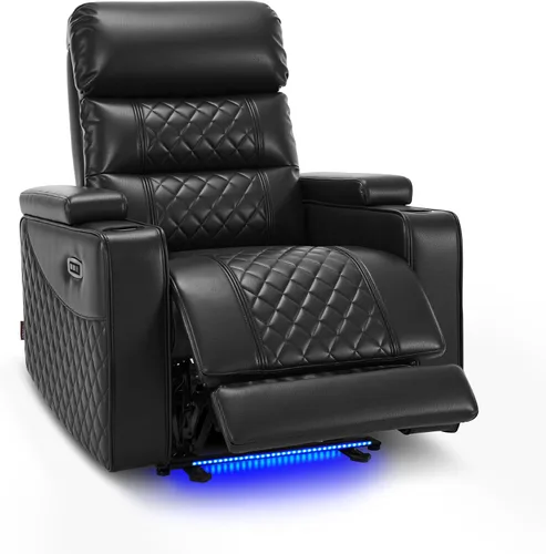 Miniatura 25 de MCombo Sofá Loveseat Eléctrico de 3 Asientos de 76.7'' para Adultos, Asiento de Cine en Casa con Reposacabezas Eléctrico, Certificado FSC, Puertos