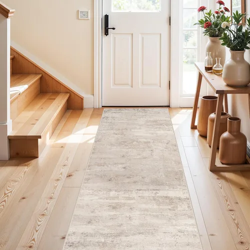 Miniatura 66 de Alfombra lavable para pasillo de 3 x 12 pulgadas, alfombras abstractas modernas con parte trasera antideslizante, alfombra ultra suave para cocina