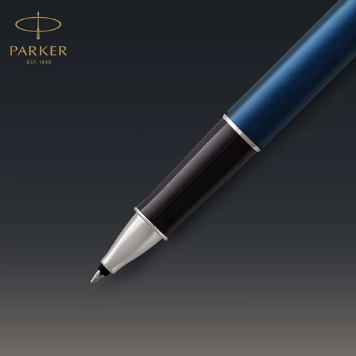 Miniatura 3 de PARKER Sonnet 1931535 - Bolígrafo de punta fina, laca azul con borde de paladio, tinta negra de punta fina (1931535), azul y cromo