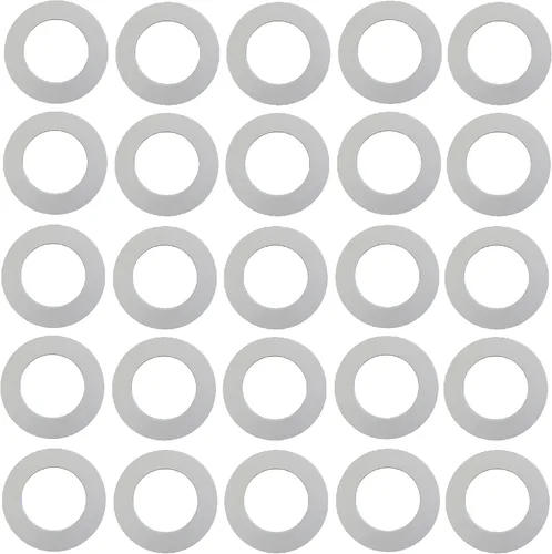Miniatura 6 de Anillos de plástico de 10 pulgadas, anillo de luz empotrado para luces de lata, accesorio de iluminación multicolor en blanco o negro