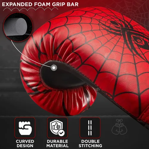 Miniatura 5 de WYOX Guantes de boxeo para niños de 4 onzas, 6 onzas, 8 onzas, guantes de boxeo juveniles para niños y niñas de 3 a 15 años, guantes de boxeo