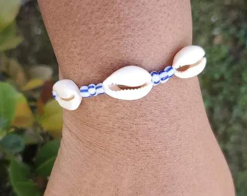 Miniatura 18 de Sea Shell Santeria Ilde Stretch Unisex Beaded Ifa Bracelet