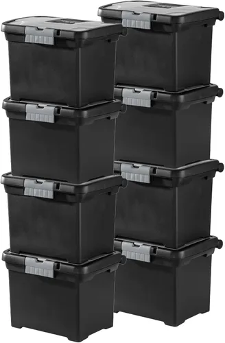Miniatura 11 de Sterilite Organizador portátil con cerradura y asa y tapa transparente (paquete de 12)