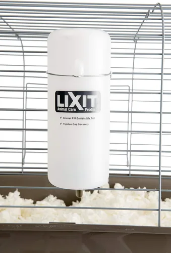 Miniatura 5 de Lixit Botellas de Agua para Jaula de Boca Ancha Libres de BPA para Conejos, Hurones, Cobayas, Ratas, Chinchillas, Hámsters, Ratones, Erizos, Jerbos