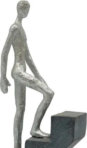 Miniatura 6 de Vaudagio Decoración moderna de escritorio 'Top of the Rock' – Escultura abstracta de 11 pulgadas como motivación – Figura moderna de decoración