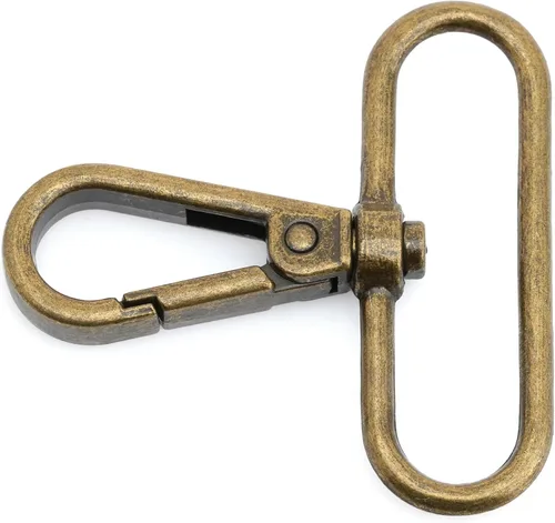 Miniatura 23 de CRAFTMEMORE Broches giratorios con cierre de langosta para puerta de presión, clips de moda, FS10, paquete de 10 unidades (metal, 1-1/2 pulgadas)