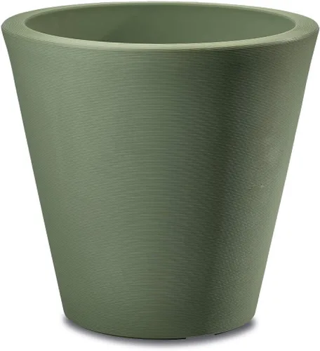 Miniatura 29 de Crescent Garden Madison Planter– Maceta resistente a la intemperie, doble pared para interiores y exteriores con orificio de drenaje, contenedor