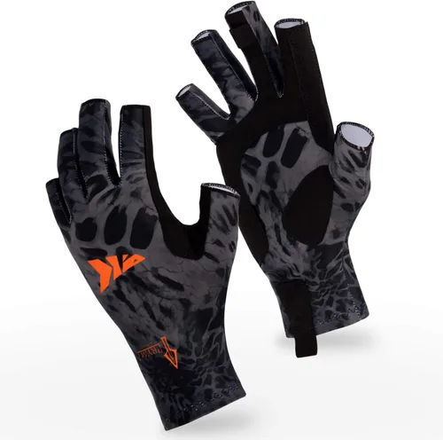 Miniatura 6 de KastKing Sol Armis - Guantes de protección solar UPF50+, guantes de pesca, protección UV, protección solar para exteriores, kayak, remar M