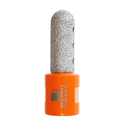 Miniatura 26 de Broca biseladora de diamante, brocas de diamante BRSCHNITT de 3.228 in con rosca 5/8-11 para agrandar, pulir y biselar los agujeros exsit