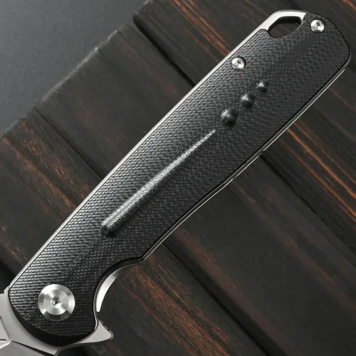 Miniatura 5 de Sitivien ST131 - Cuchillo plegable, hoja D2 G10, cuchillo de herramientas EDC con bloqueo de forro para acampar al aire libre, senderismo, pesca