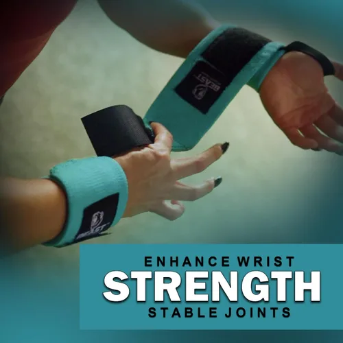 Miniatura 2 de Improved Lifting Support & Stability - Gym Wrist Wraps for Weightlifting 14" Premium Quality Hand Wraps with Thumb Loop - Weight Lifting Wrist Wraps