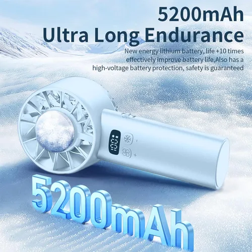 Miniatura 6 de Ventilador portátil de mano esencial de viaje – Ventiladores de cara de enfriamiento pequeño ventilador de escritorio, ventilador personal
