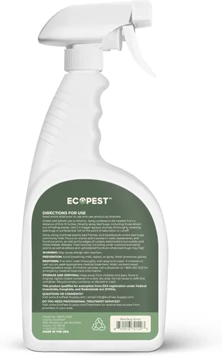 Miniatura 11 de Aerosol para chinches de cama – Natural, a base de plantas, eliminador de chinches de cama, huevos y ninfas Tratamiento doméstico seguro