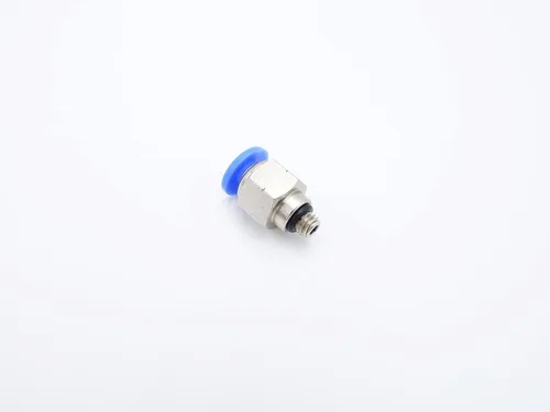 Miniatura 3 de Accesorio de conexión de empuje 5/32" Tubo OD x 10-32 UNF rosca macho, Conectores neumáticos de aire y agua de empuje rápido rectos para macho