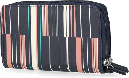 Miniatura 4 de Nautica On The Double Zip Around - Cartera de mano RFID para mujer con correa de muñeca Listón de cinta