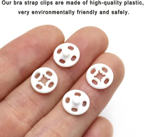 Miniatura 5 de Betoplin 100 juegos de botones de plástico para coser a presión para manualidades de ropa (0.394 in/0.4 pulgadas)