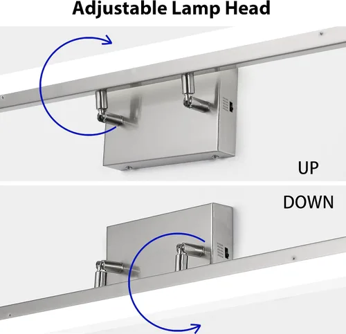 Miniatura 4 de Luz LED de tocador de 36 pulgadas, regulable 3000K-5000K 5CCT moderna accesorio de iluminación de tocador de maquillaje, barra de luz ajustable