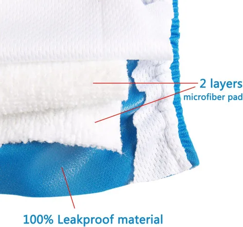 Miniatura 6 de Vecomfy - Pañales reutilizables para perras de tamaño mediano, (paquete de 4) pañales grandes para perros absorbentes fáciles para orinar, en celo