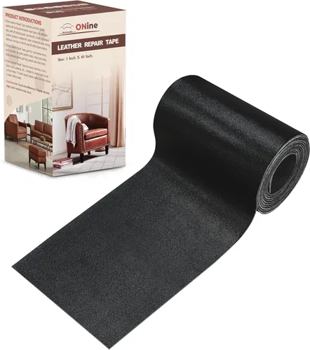 Miniatura 84 de Cinta de reparación de piel de 3 x 60 pulgadas, parche autoadhesivo de reparación de piel para sofás, muebles, asiento del conductor (color negro)