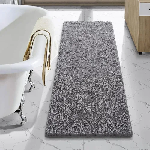 Miniatura 52 de LOCHAS Alfombra de Baño de Lujo Lanuda Tapete de Baño 24 x 17 Pulgadas, Alfombras de Baño Lavables Antideslizantes para Baño y Ducha, Alfombras