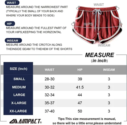Miniatura 6 de AIMPACT Pantalones cortos de malla para hombre, de 3 pulgadas, sexy, con abertura lateral, pantalones cortos de entrenamiento para correr