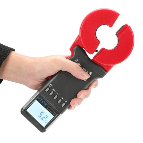 Miniatura 3 de Metro 0.01Ω-200Ω del probador de la resistencia de tierra de tierra de la abrazadera de Digitaces