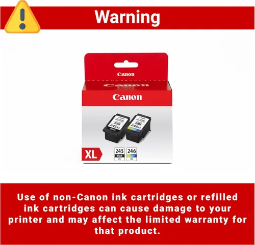 Miniatura 5 de Canon Paquete económico de tinta original PG-245 XL/CL-246 XL (2 cartuchos), compatible con iP2820, MG2420/2924/2920/3020/2522/2525, MX492