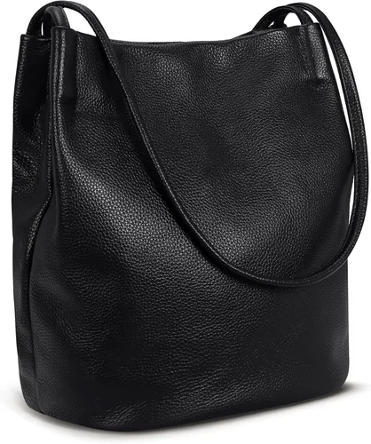 Miniatura 57 de Iswee - Bolsos de cuero genuino, diseño de hombro Hobo, bolsos para mujer