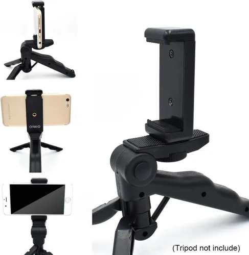 Miniatura 4 de Adaptador universal de montaje en trípode para teléfono celular, cabezal de conector de clip de soporte de teléfono OIMIO utilizado para monopod