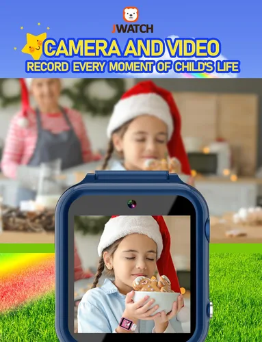 Miniatura 5 de Reloj inteligente para niños, con 10 historias, 24 juegos de rompecabezas, podómetro, despertador, relojes para niños, juguetes para 6, 7, 8, 9, 10