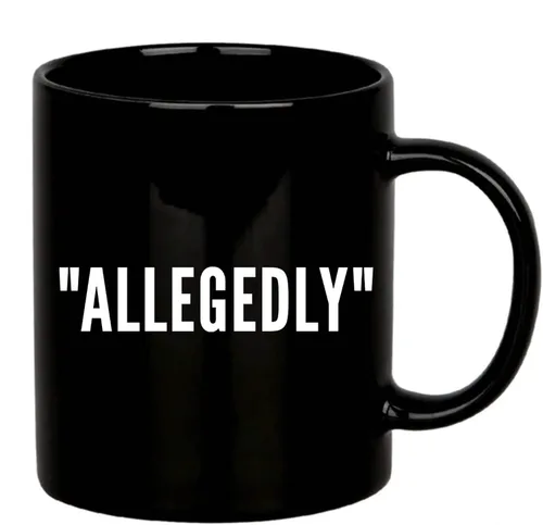 Allegedly Lawyer - Taza divertida de graduación para estudiantes de derecho, profesores, abogados, taza de café de cerámica, novedosa, 11 onzas,