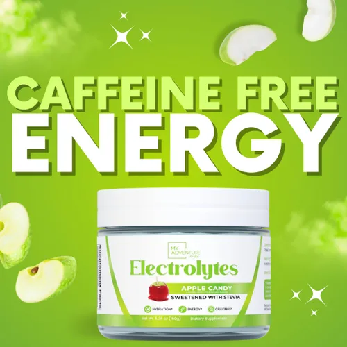 Miniatura 9 de Zero Sugar - Polvo de electrolitos de caramelo de manzana, hidratación refrescante, energía sin cafeína con todos los ingredientes naturales