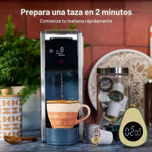 Miniatura 6 de Hamilton Beach FlexBrew Advanced 4 en 1 - Cafetera caliente y helada con depósito de agua extraíble de 45 onzas, paquetes de cápsulas y molidos