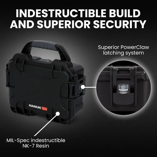 Miniatura 2 de NANUK 903 - Funda rígida con espuma, IP67, impermeable, resistente a los impactos para cámaras compactas y equipos pequeños, a prueba de polvo, 9.1