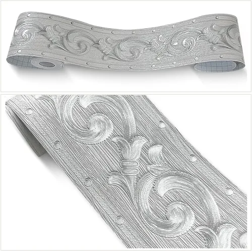Miniatura 16 de 102 Cenefa de Papel Tapiz Floral de Rosas Marrón Despegar y Pegar Papel Tapiz Removible Autoadhesivo Cenefa de Pared Cocina Baño Dormitorio Azulejos