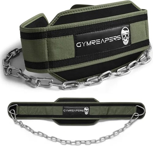 Gymreapers Cinturón de Lastre con Cadena para Levantamiento de Pesas, Dominadas, Fondos - Cadena de Acero de Servicio Pesado para Entrenamiento con