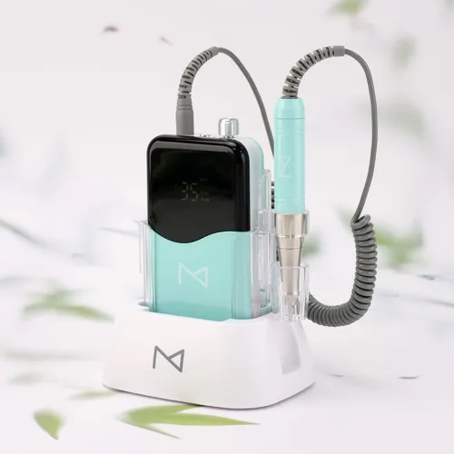 Miniatura 9 de M Mase- Taladro de uñas profesional - Lima de uñas 2 en 1 sin núcleo - Eléctrica, inalámbrica, 35000 RPM, pantalla HD, taladro eléctrico de uñas
