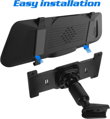 Miniatura 3 de Kit de soporte de espejo retrovisor y placa trasera para espejo retrovisor estable de coche, montaje de leva de tablero compatible con la mayoría