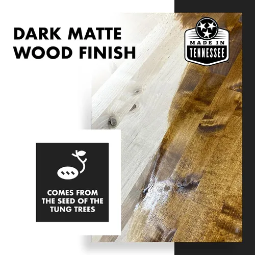 Miniatura 4 de RMP Finishes Dark Tung Oil para acabado de madera, tablas de cortar, muebles de exterior, bloques de carnicero, pisos de madera, grado alimenticio