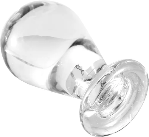 ferch Enchufe anal de cristal de cabeza enorme, juguete sexual de cristal, juguete sexual para placer, masajeador sexual personal para parejas, 4.1