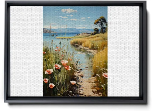 The Bridge at Villeneuve-la-Garenne, 1872,print print Wall Art Print, Nature Framed Gallery Art, Vintage Wall Decor for Living Room