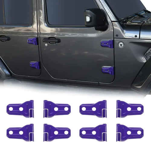 Miniatura 11 de CheroCar Cubiertas de bisagra de puerta para Jeep JK, protector para Jeep Wranlger Unlimited Rubicon Sahara accesorios deportivos 2007-2018 JK JKU 8