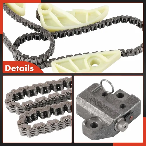 Miniatura 8 de A-Premium Kit de cadena de distribución del motor 7PCS W/tensor y guía L4 2.0L Compatible con Kia y Hyundai - Forte 2010-2013, Forte Koup