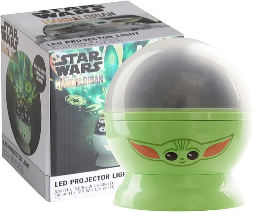Star Wars The Mandalorian con proyección LED giratoria Grogu Lámpara para niños y luz nocturna
