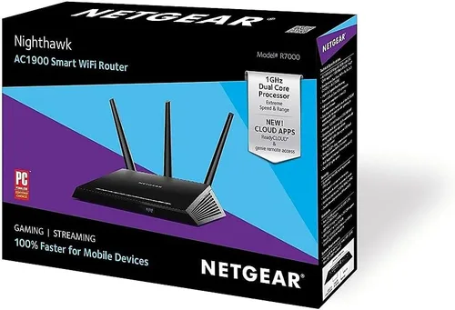 Miniatura 5 de NETGEAR Nighthawk Router Wi-Fi Inteligente (R7000) - Velocidad Inalámbrica AC1900 (Hasta 1900 Mbps) Cobertura de Hasta 1800 Pies Cuadrados y 30