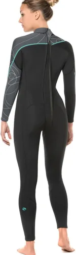 Miniatura 2 de BARE Traje de neopreno completo Elate de 0.276 in para mujer, cómodo material de neopreno de alta elasticidad, manga larga, ideal para todos