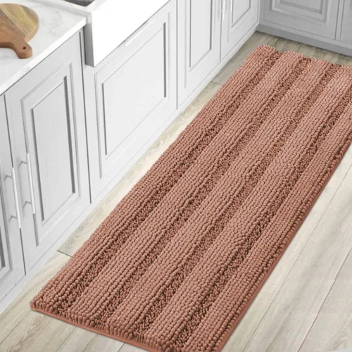 Miniatura 189 de H.VERSAILTEX - Alfombras de baño, juego de 2 piezas, alfombra de contorno para baño, juego de alfombras para inodoro, alfombra antideslizante