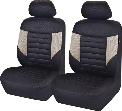 Miniatura 11 de CAR PASS - Fundas de asiento universales de 13 piezas de malla de aire 3D - 100% transpirables, juegos completos, cubierta de volante y cinturón