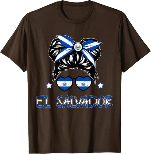 Miniatura 6 de Camiseta de El Salvador para Niñas Bandera Patrimonio Hispano Salvadoreño