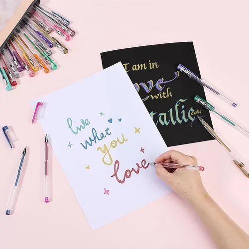 Miniatura 4 de Mr. Pen - Bolígrafos de gel metálicos, 25 colores metálicos únicos, bolígrafos de gel para libros de colorear para adultos